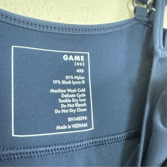 Universal Standard Next To Naked Bodysuit in Navy Sz 4XS US XS - Picture 5 of 10